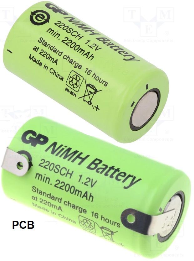 Bateria NI-CD SubC 1,2V.2200mA
